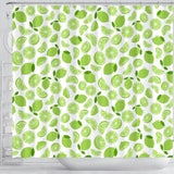 Lime Design Pattern Shower Curtain Fulfilled In US