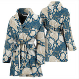 Shell Polynesian Tribal Design Pattern Women'S Bathrobe