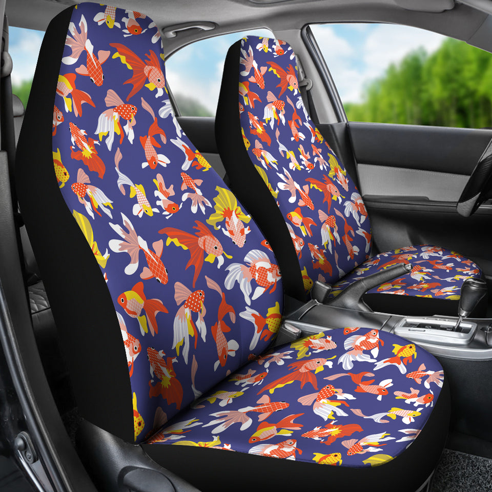 Goldfish Pattern Print Design 04 Universal Fit Car Seat Covers