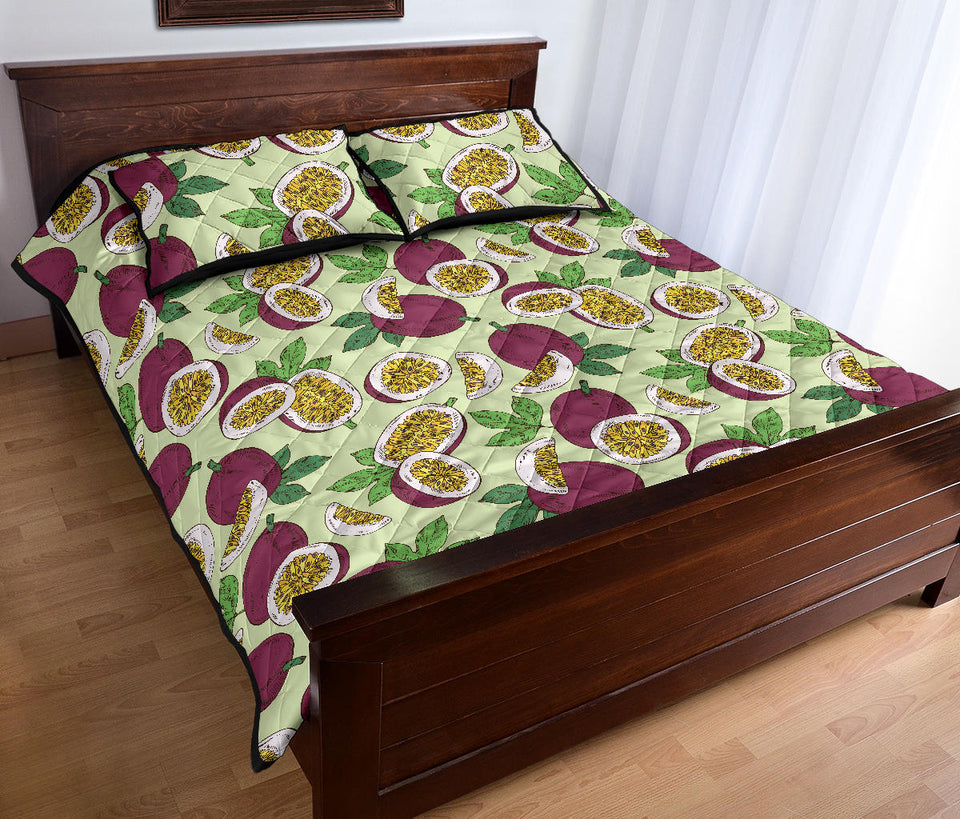Passion fruit pattern Quilt Bed Set
