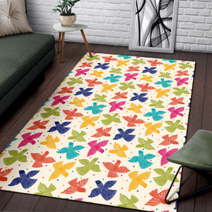 Pigeon Pattern Print Design 01 Area Rug