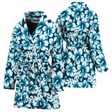 Hibiscus Pattern Print Design 04 Women's Bathrobe