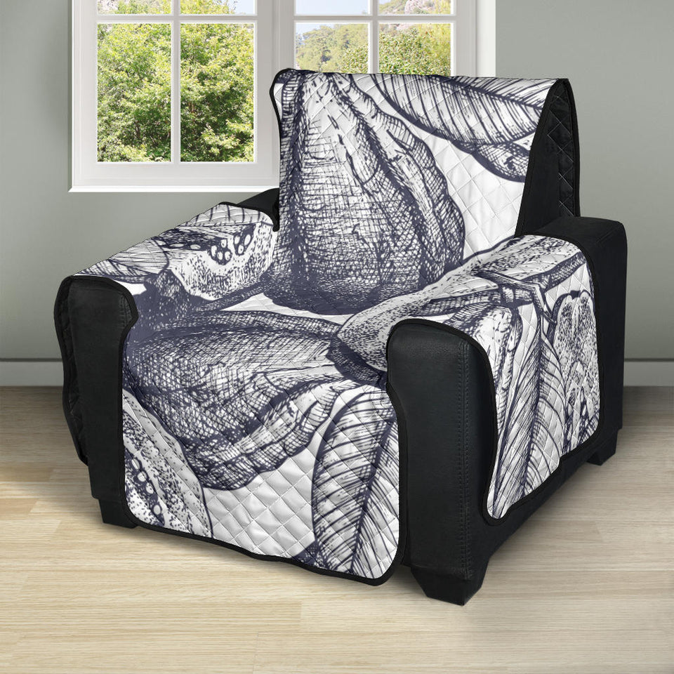 Guava tropical hand drawn pattern Recliner Cover Protector