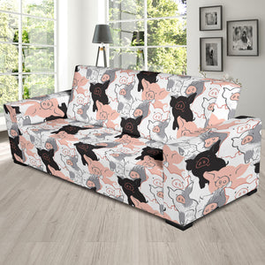Pig Pattern Print Design 05  Sofa Slipcover