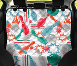 Watercolor Bowling Pattern Dog Car Seat Covers
