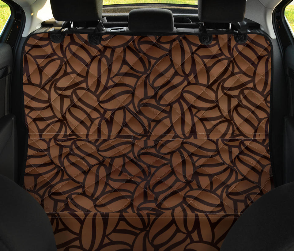Coffee Bean Pattern Dog Car Seat Covers