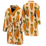 Carrot Pattern Print Design 04 Men's Bathrobe