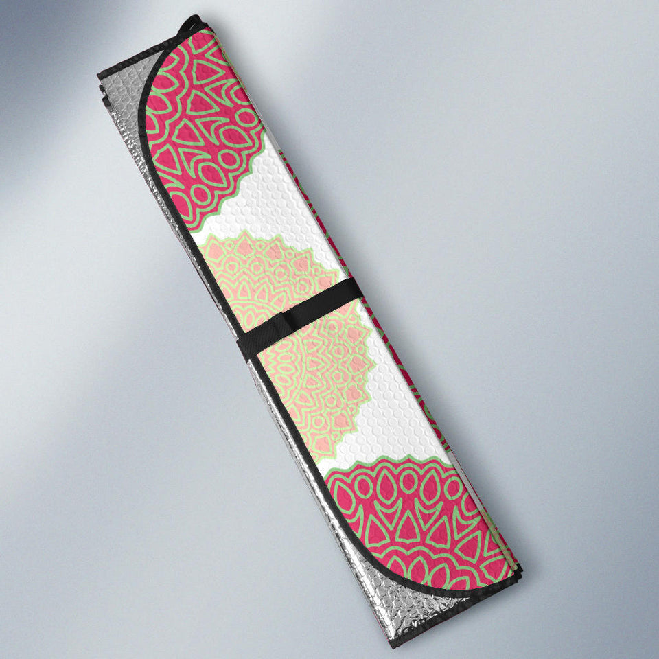 Circle Indian Pattern Car Sun Shade