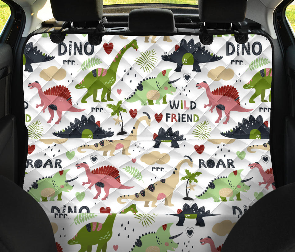 Cute Dinosaurs Pattern Dog Car Seat Covers