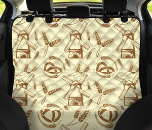 Windmill Wheat Pattern Dog Car Seat Covers