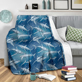 Shark Hand Drawn Premium Blanket