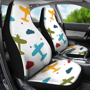 Airplane Star Cloud Colorful  Universal Fit Car Seat Covers