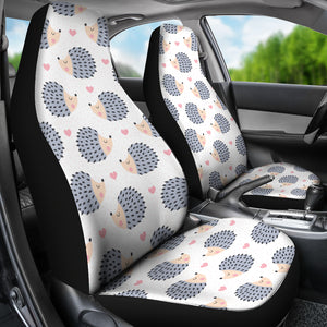 Hedgehog Pattern Print Design 04 Universal Fit Car Seat Covers