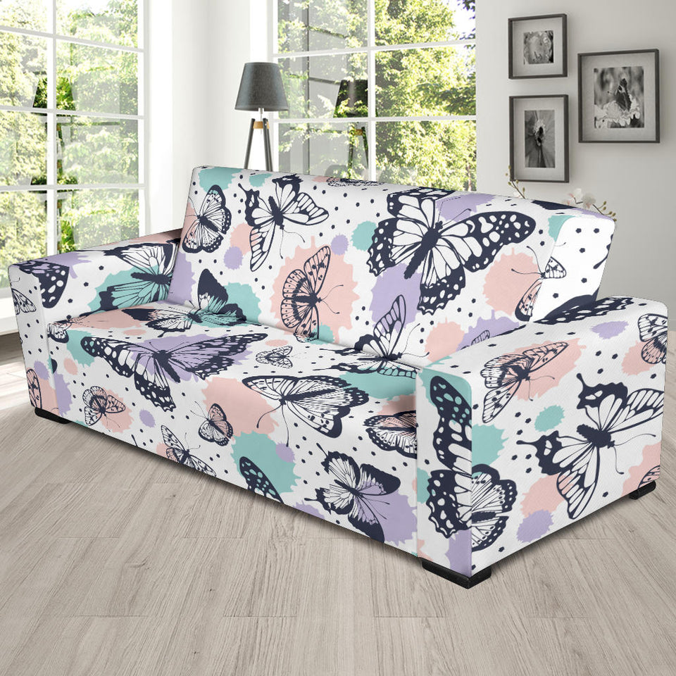 Butterfly Pattern Sofa Slipcover