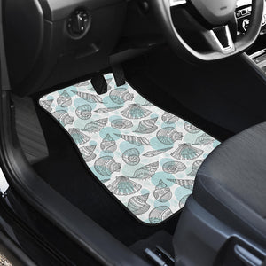 Shell Polynesian Tribal  Front Car Mats