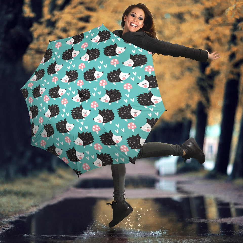 Hedgehog Pattern Print Design 03 Umbrella