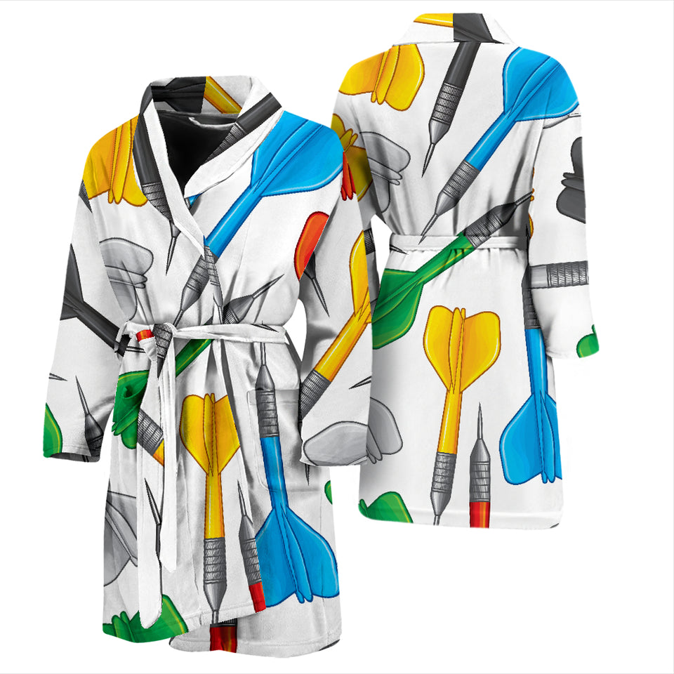Darts Pattern Print Design 03 Men's Bathrobe