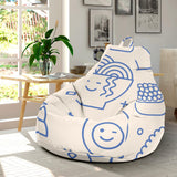 Cute Sushi Icon Pattern Bean Bag Cover