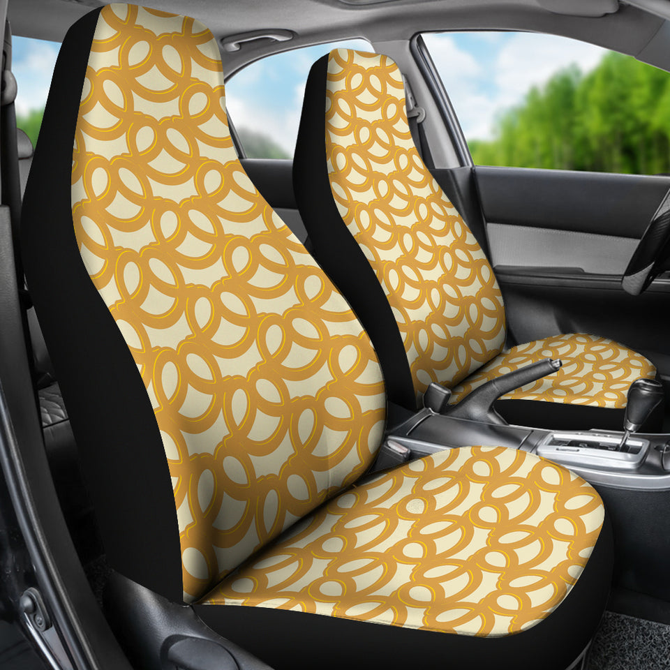 Pretzels Pattern Print Design 01 Universal Fit Car Seat Covers