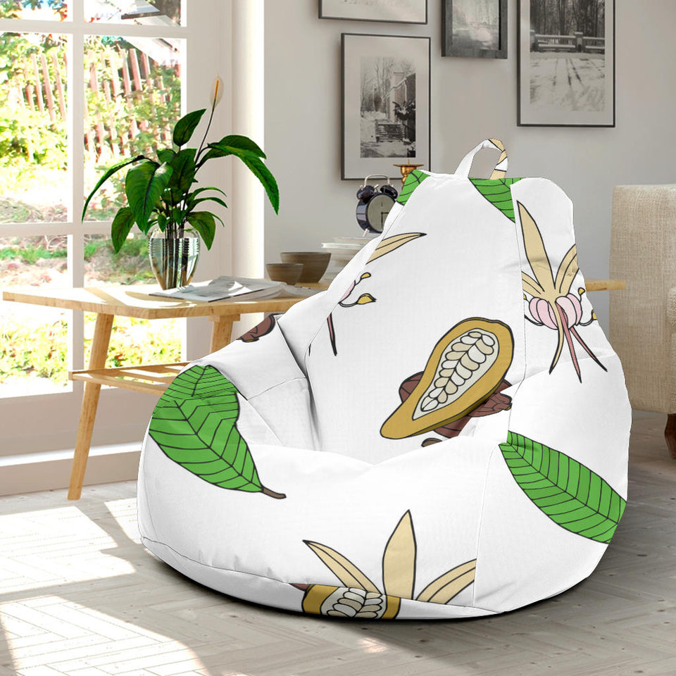 Color Hand Drawn Cocoa Pattern Bean Bag Cover
