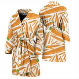 Carrot Pattern Print Design 02 Men's Bathrobe