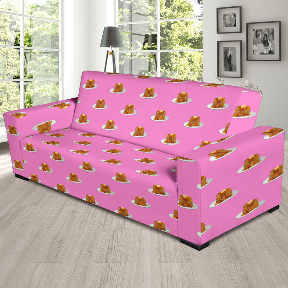 Pancake Pattern Print Design 04  Sofa Slipcover