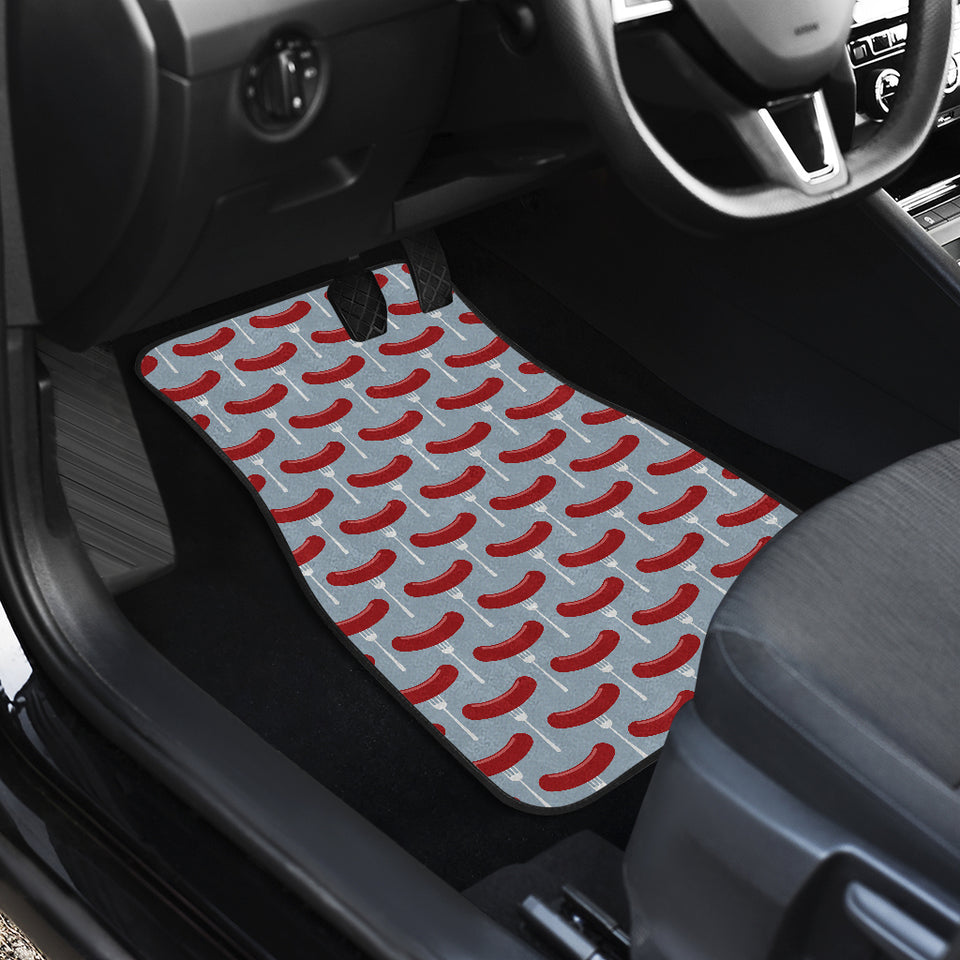 Sausage Pattern Print Design 02 Front Car Mats