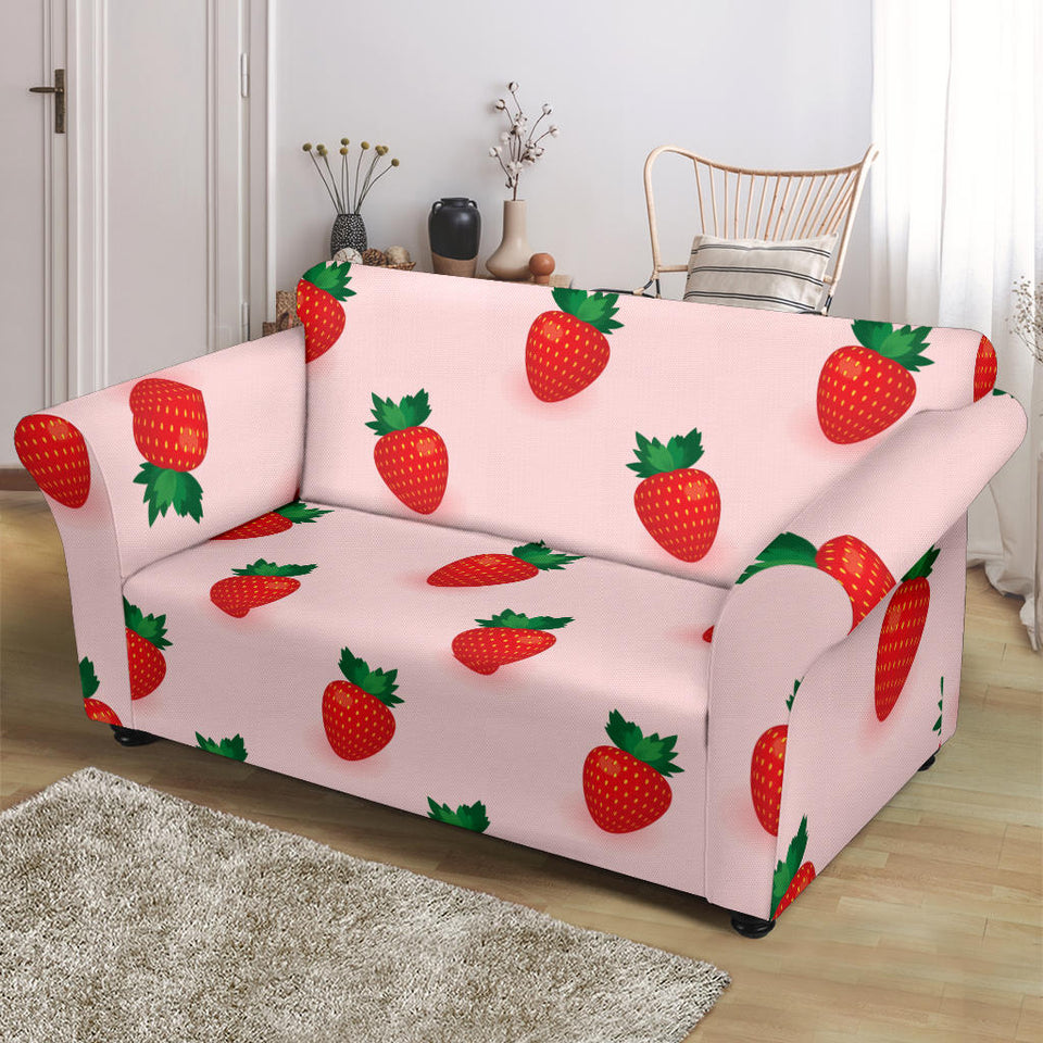 Strawberry Beautiful Pattern Loveseat Couch Slipcover