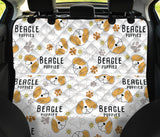 Cute Beagle Dog Pattern Background Dog Car Seat Covers