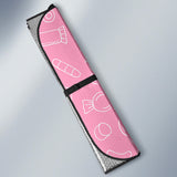 Sweet Candy Pink Background Car Sun Shade