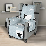 Sheep polka dot cloud pattern Chair Cover Protector