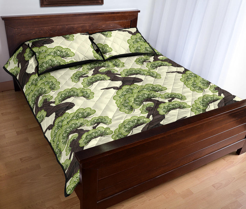 Bonsai pattern Quilt Bed Set