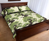 Bonsai pattern Quilt Bed Set