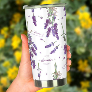 Lavender Flower Design Pattern Tumbler