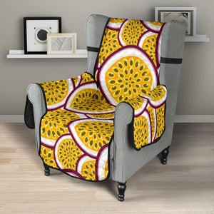 Passion fruits slice pattern Chair Cover Protector