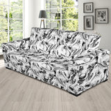 Greyhound Pattern Print Design 01 Sofa Slipcover