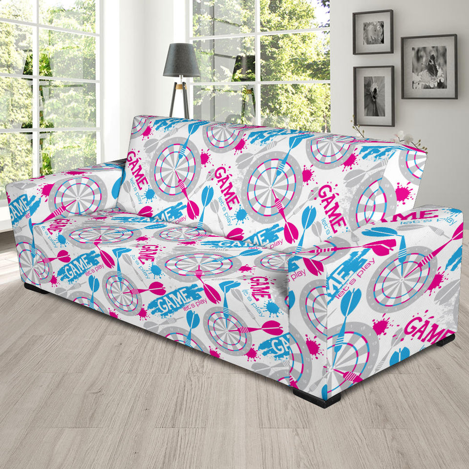 Darts Pattern Print Design 01 Sofa Slipcover