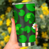 Frog Waterlily Pattern Tumbler