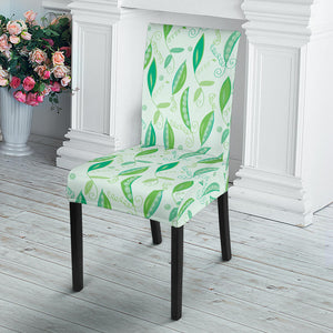 Green Peas Pattern Print Design 01 Dining Chair Slipcover