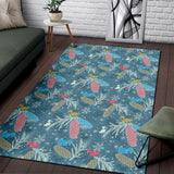 Squirrel Pattern Print Design 01 Area Rug