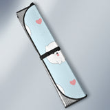 White Cute Pomeranian Pattern Car Sun Shade