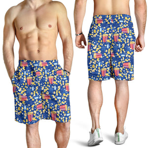 Popcorn Pattern Print Design 01 Men Shorts