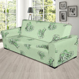 Broccoli Sketch Pattern Sofa Slipcover