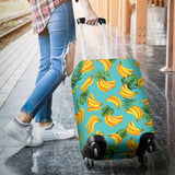 Banana Palm Leaves Pattern Background Luggage Covers