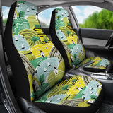 Hand Drawn Windmill Pattern  Universal Fit Car Seat Covers