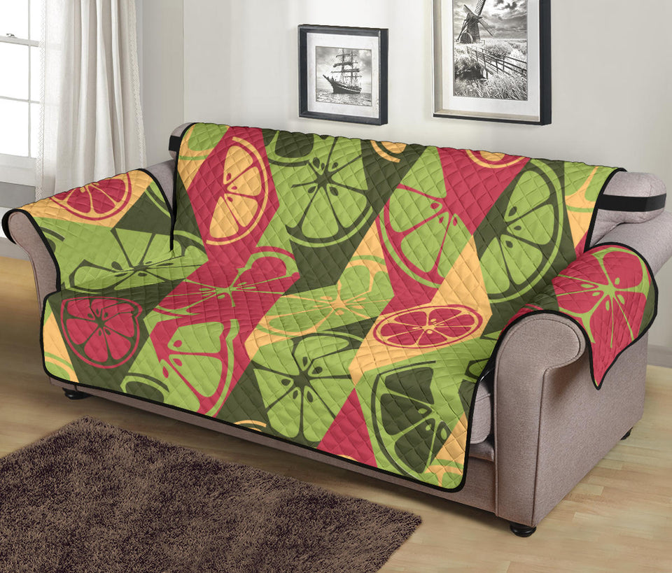 Cool Geometric lime pattern Sofa Cover Protector