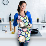 Colorful Clock Background Adjustable Apron
