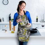 Hand Drawn Dragonfly Pattern Adjustable Apron
