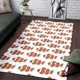 Clown Fish Pattern Print Design 05 Area Rug