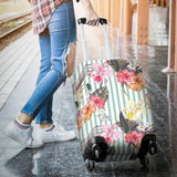 Colorful Orchid Flower Pattern Luggage Covers